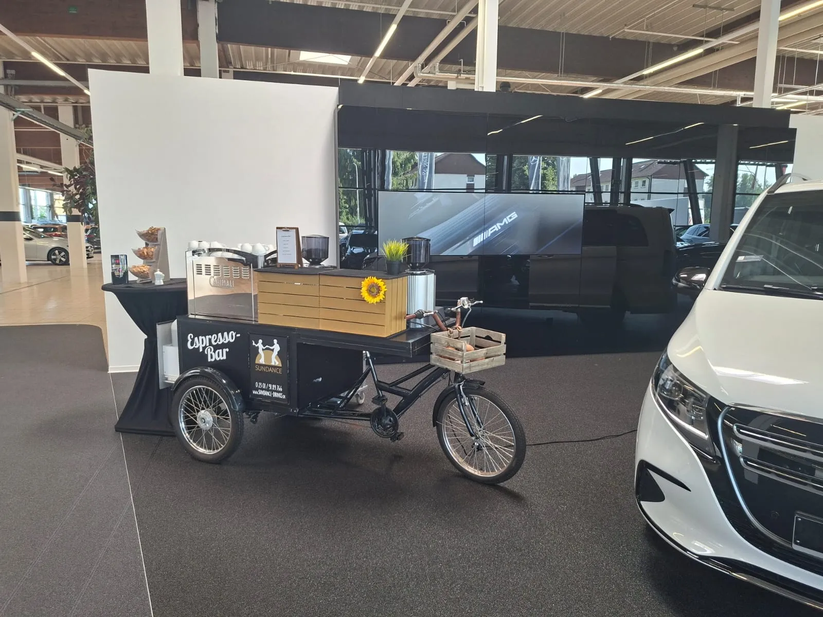Kaffeebar für das Autohaus Rosier